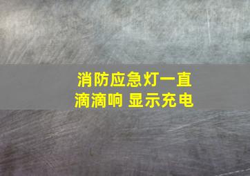 消防应急灯一直滴滴响 显示充电